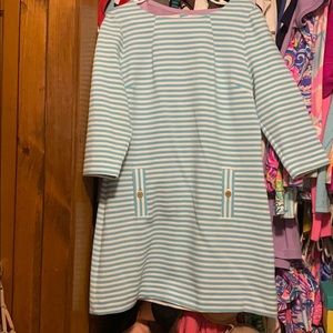 Lily Pulitzer white blue striped dress